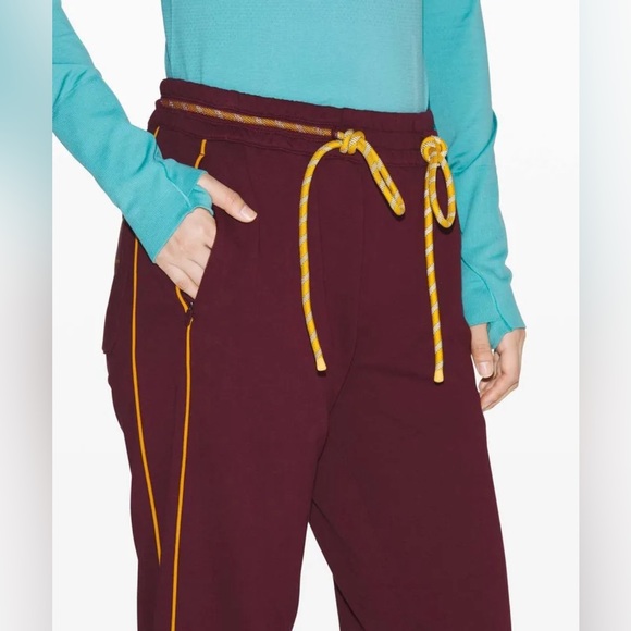 Lululemon x Roksanda Face Forward Jogger Garnet/ Rustic Coral/ Fools Gold NWT L0 - Picture 4 of 10